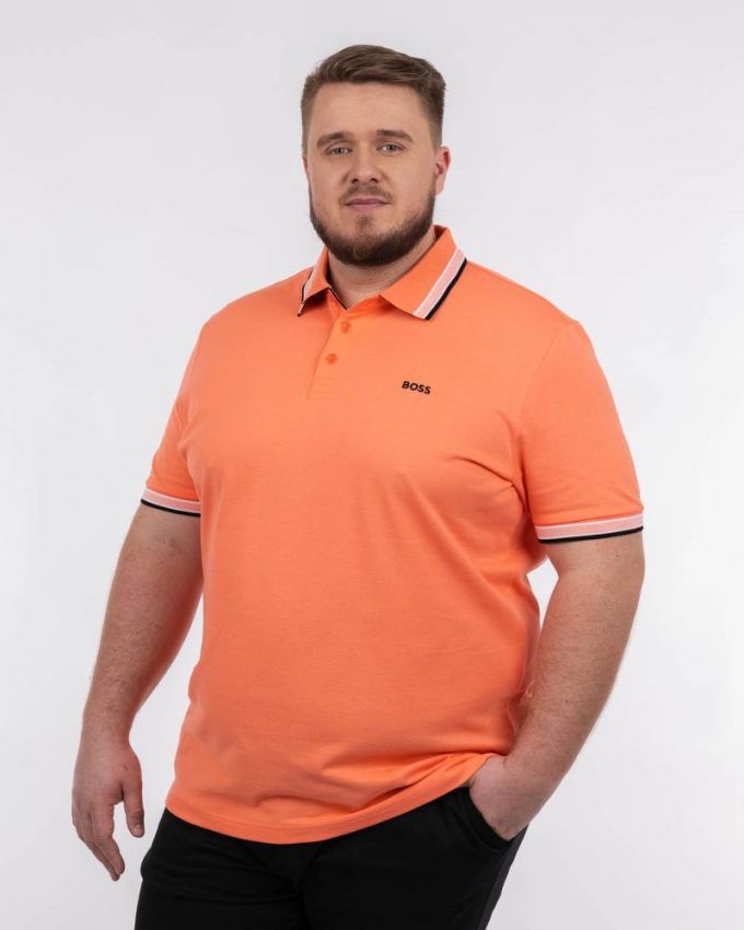 Polo corail grande taille Boss vêtements d'été