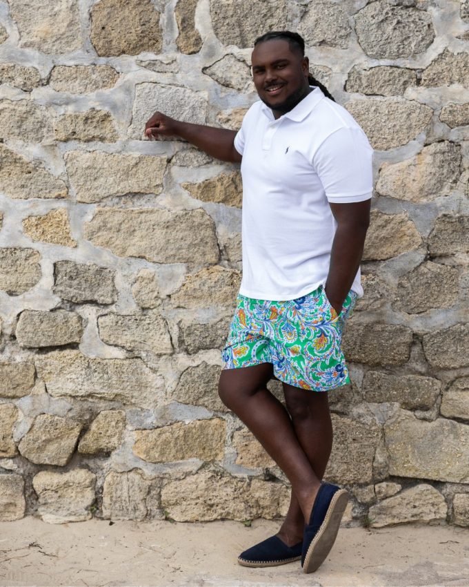 Idée de look de plage homme grande taille pour les vacances