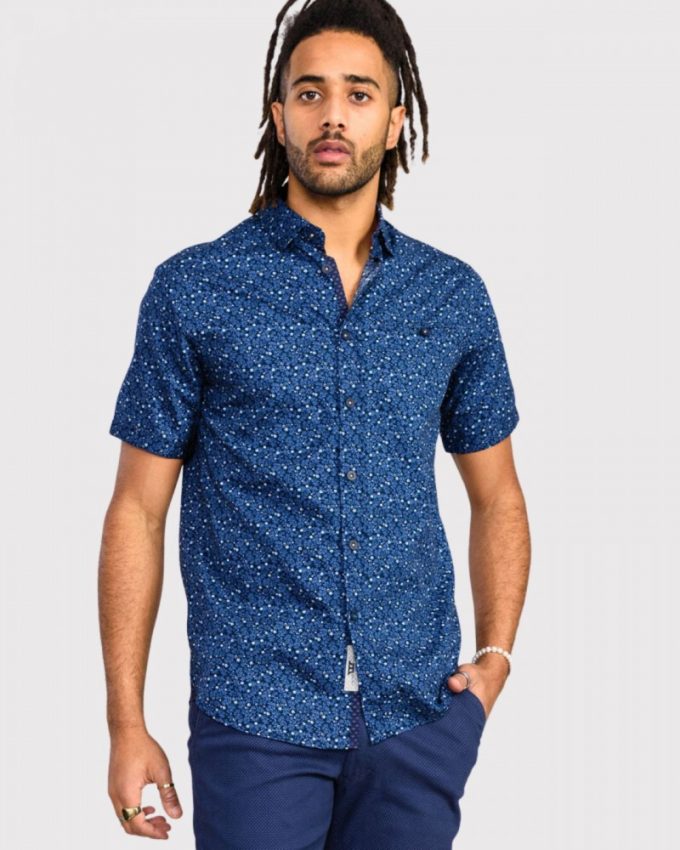 Chemise à manches courtes pour l'été homme grande taillr